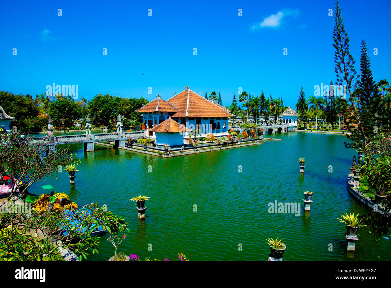 Garten von Soekasada Ujung - Bali - Indonesien Stockfoto