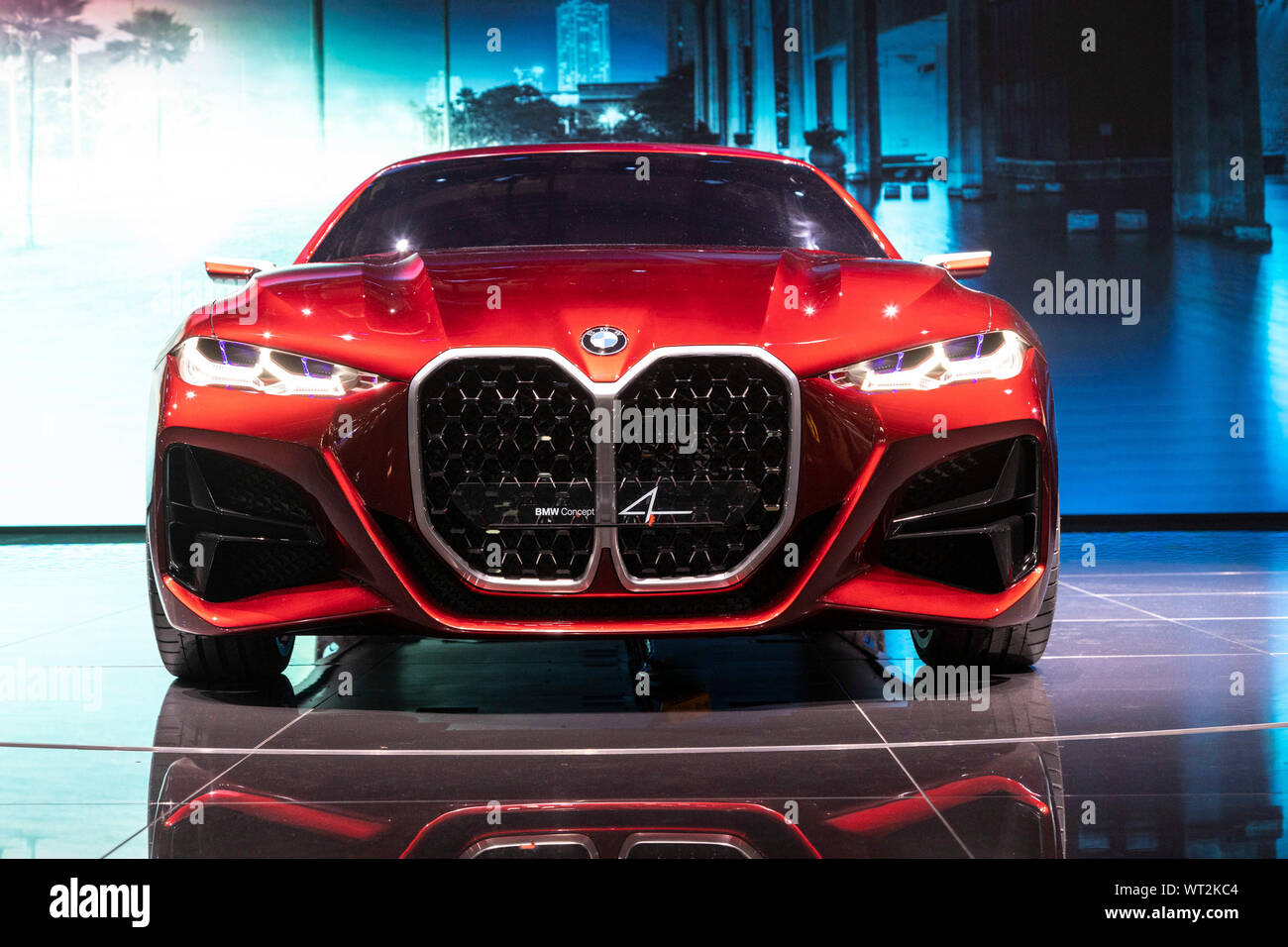 BMW Concept 4 Coupé G22 - Neue auf der IAA 2019 in Frankfurt vorgestellt Stockfoto