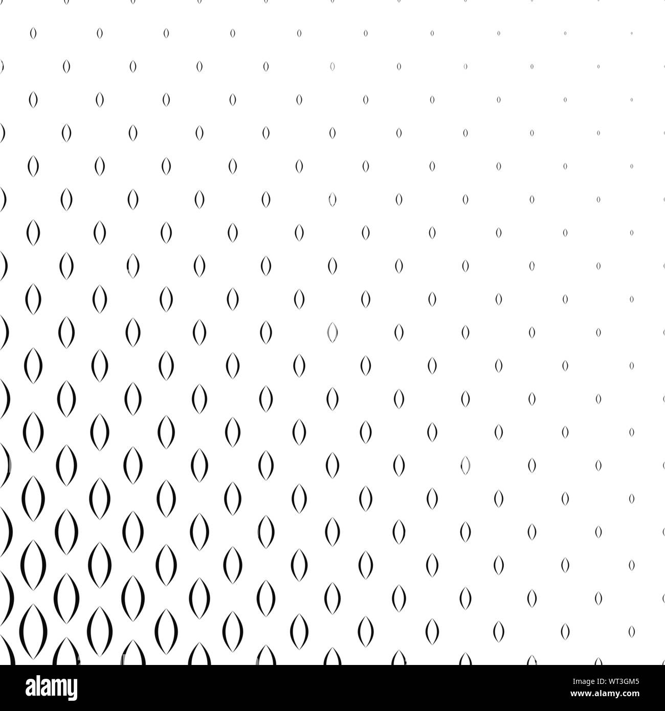Abstrakte schwarze und weiße vertikale gebogene Form Muster Stock Vektor