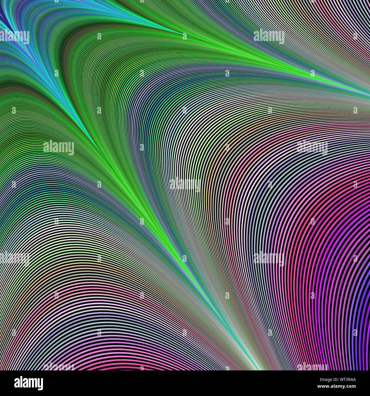 Bunte Computer generierte Vektor Fractal-hintergrund Kunst Stock Vektor