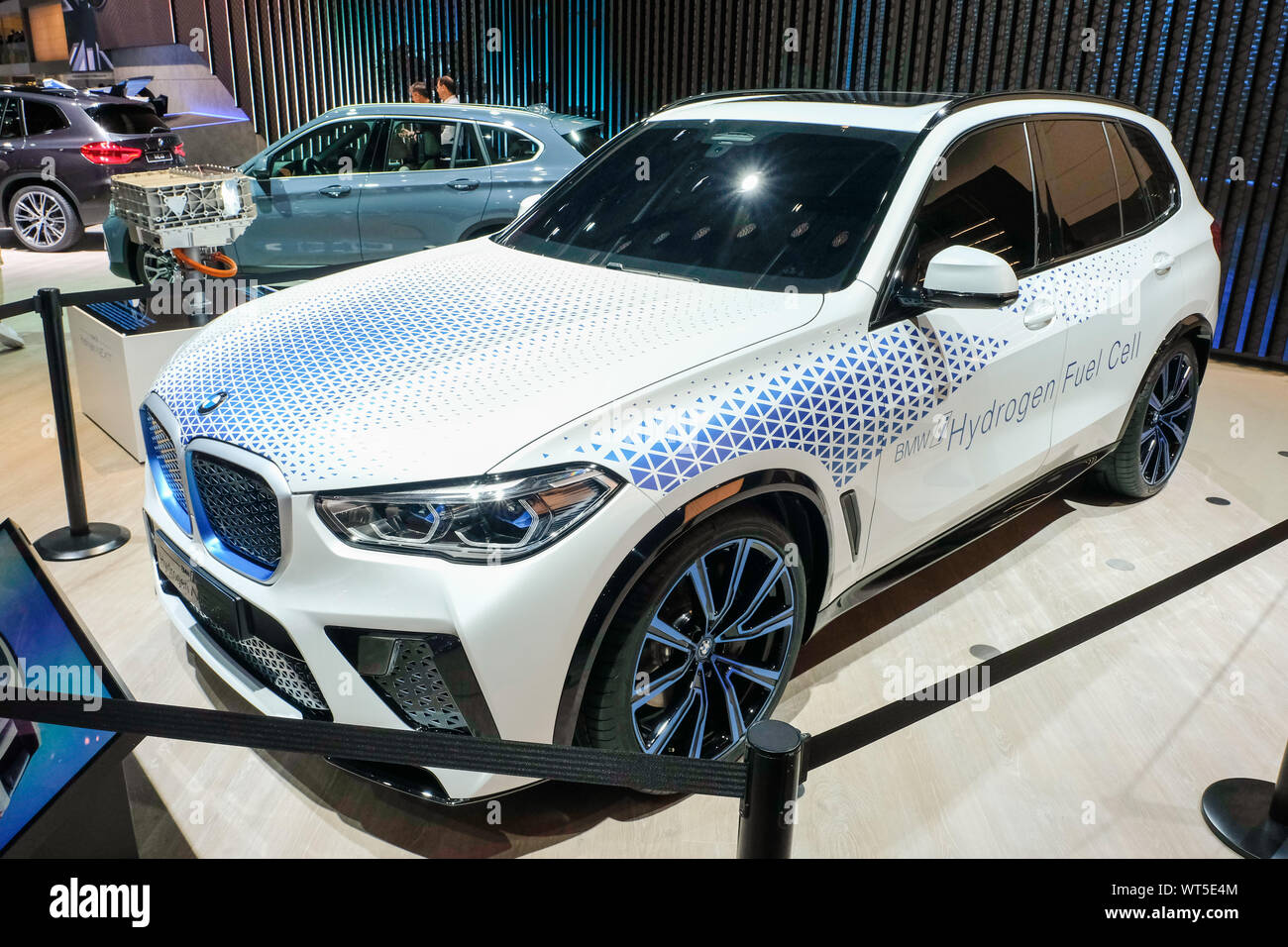 BMWi Wasserstoff Brennstoffzellen-PKW auf der IAA Internationale Automobilausstellung 2019, Frankfurt am Main, Deutschland Stockfoto