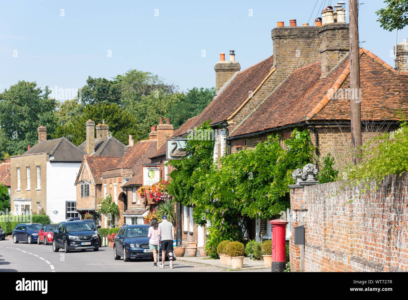 Village Road, Denham, Buckinghamshire, England, Vereinigtes Königreich Stockfoto