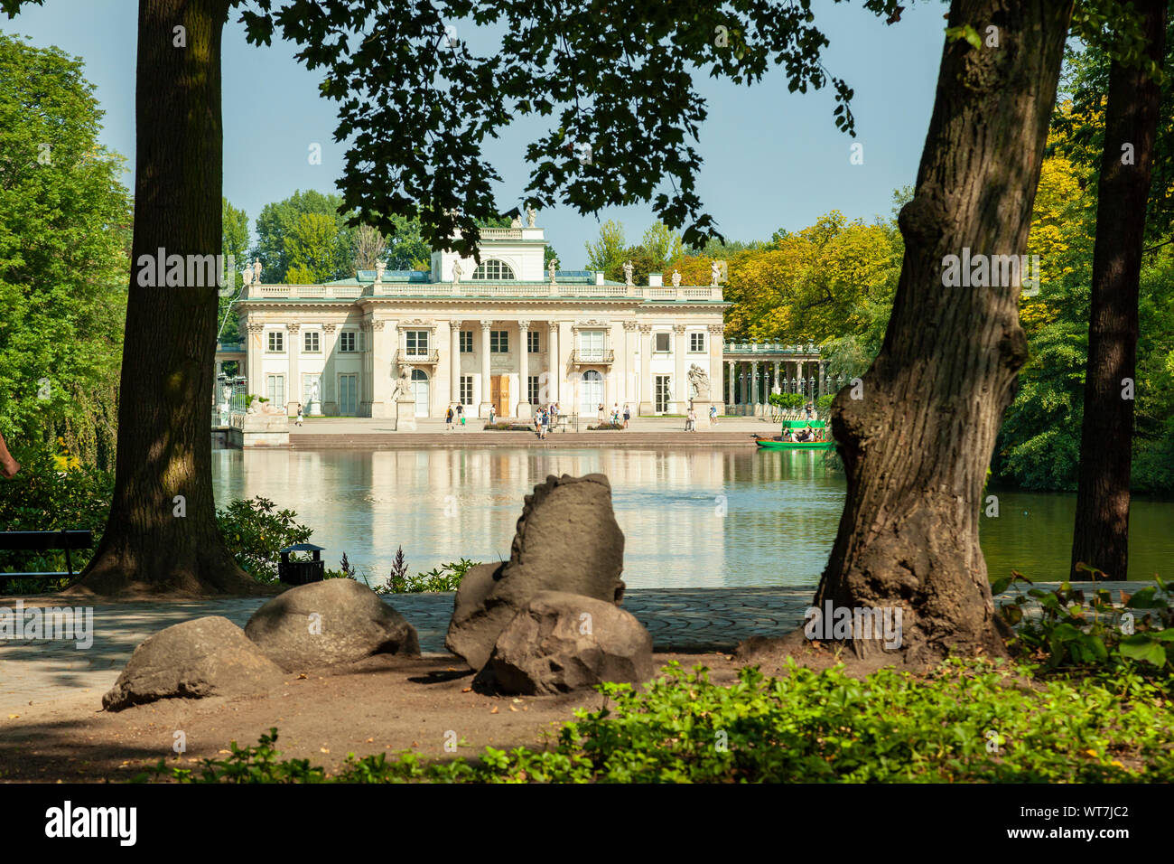 Morgen Sommer in Łazienki Park, Warschau, Polen. Stockfoto