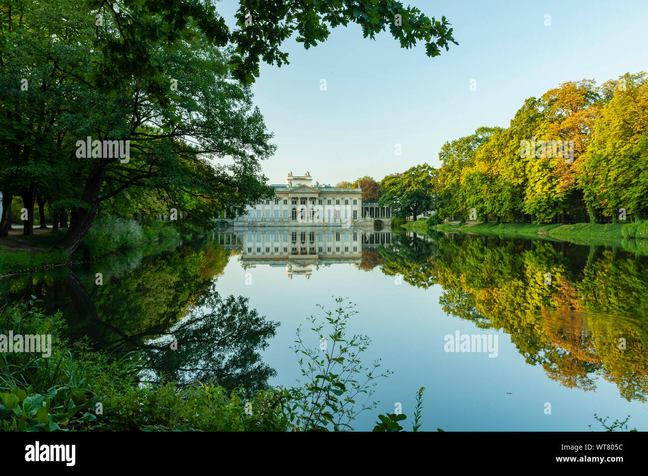 Morgen Sommer in Lazienki Park, Warschau, Polen. Stockfoto