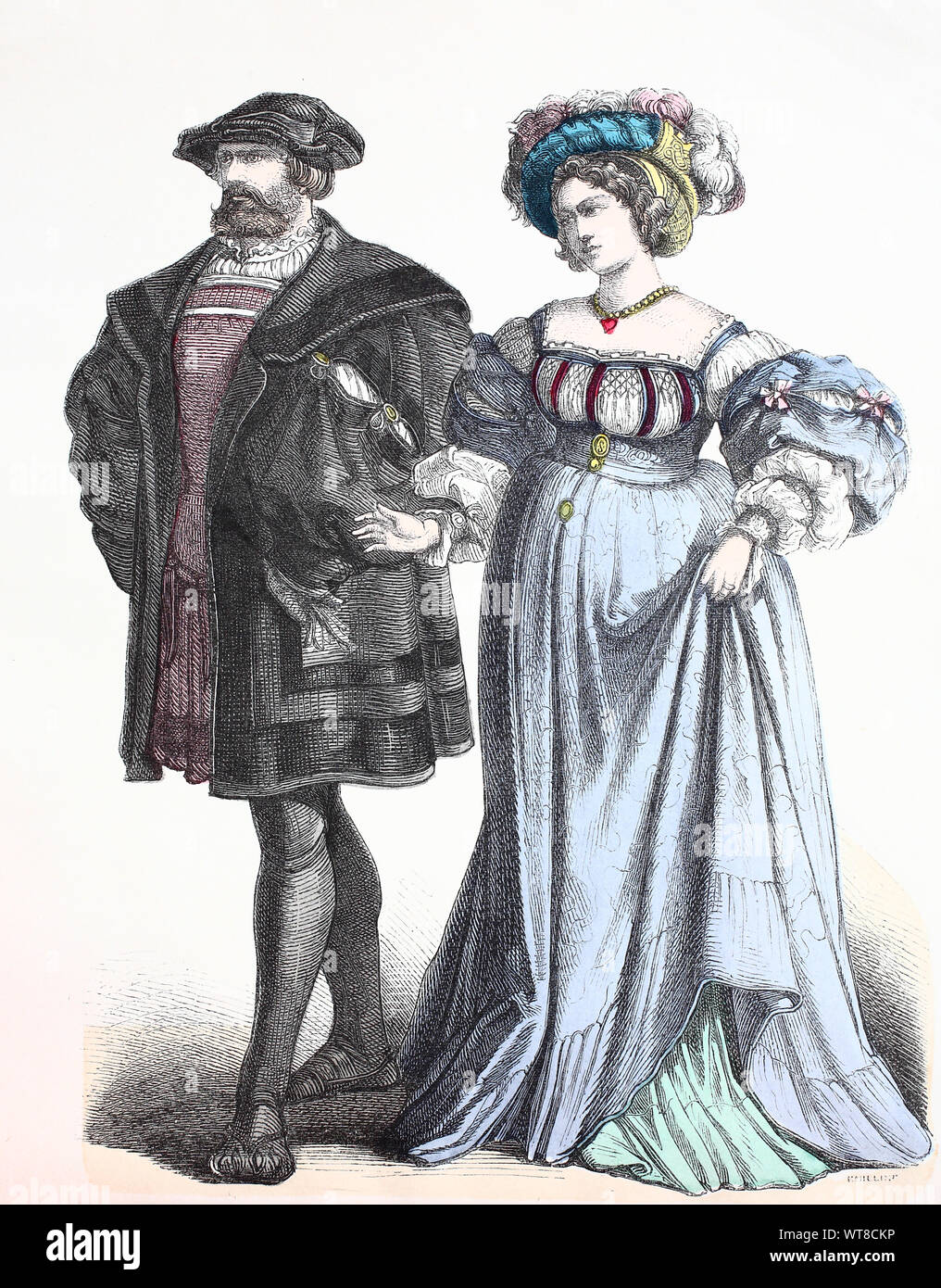 Nationale Kostum Kleidung Geschichte Der Kostume Deutschen Patrizier Ca 1500 1535 Volkstracht Kleidung Der Kostume Deutsche Patrizier Ca 1500 1535 Stockfotografie Alamy