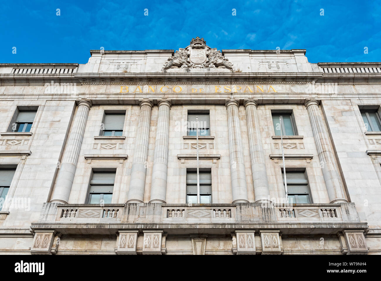 Die Banco de España, Santander, Spanien Stockfoto
