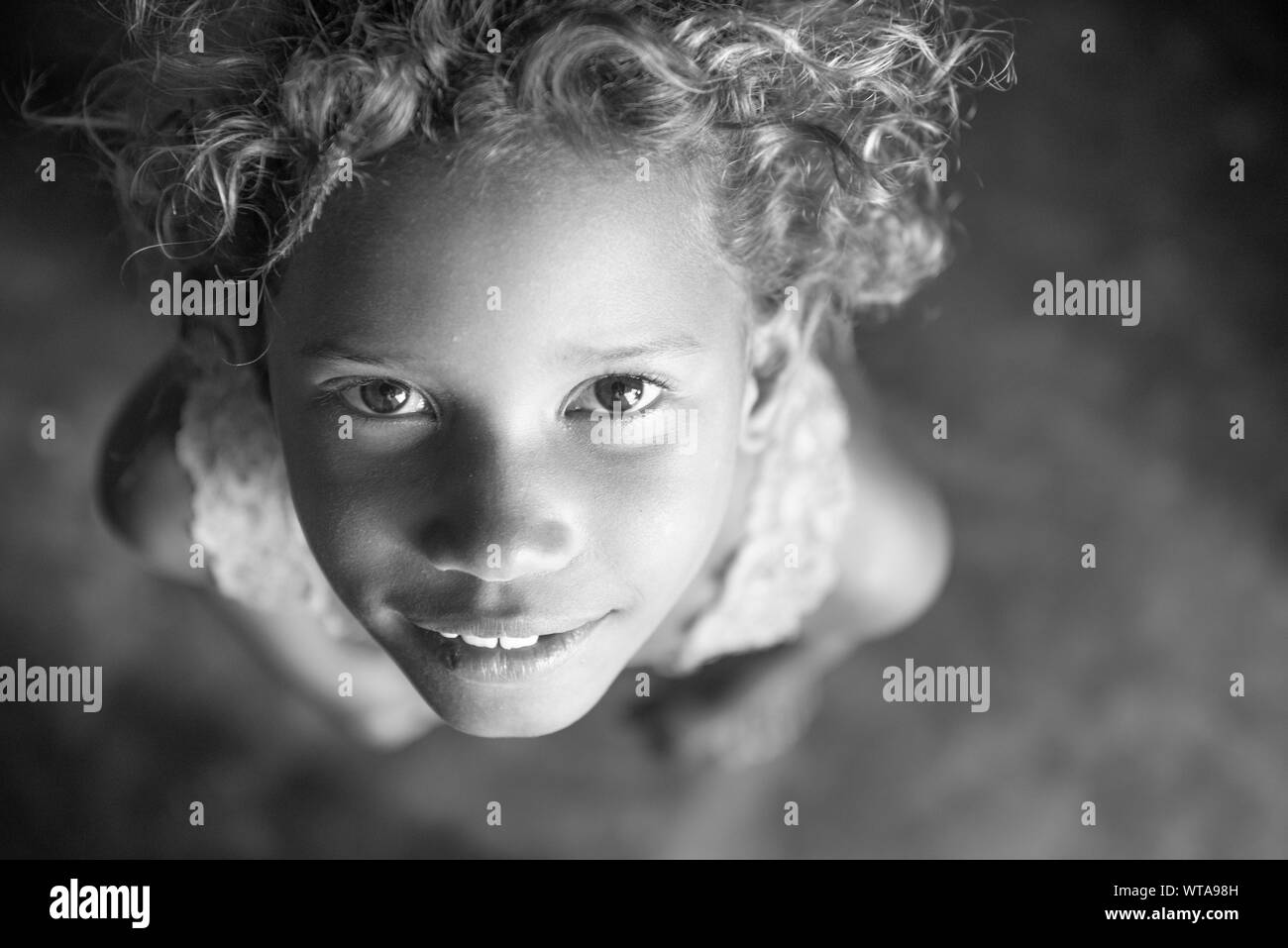 Schöne Mädchen an einer brasilianischen Nordosten quilombo Stockfoto