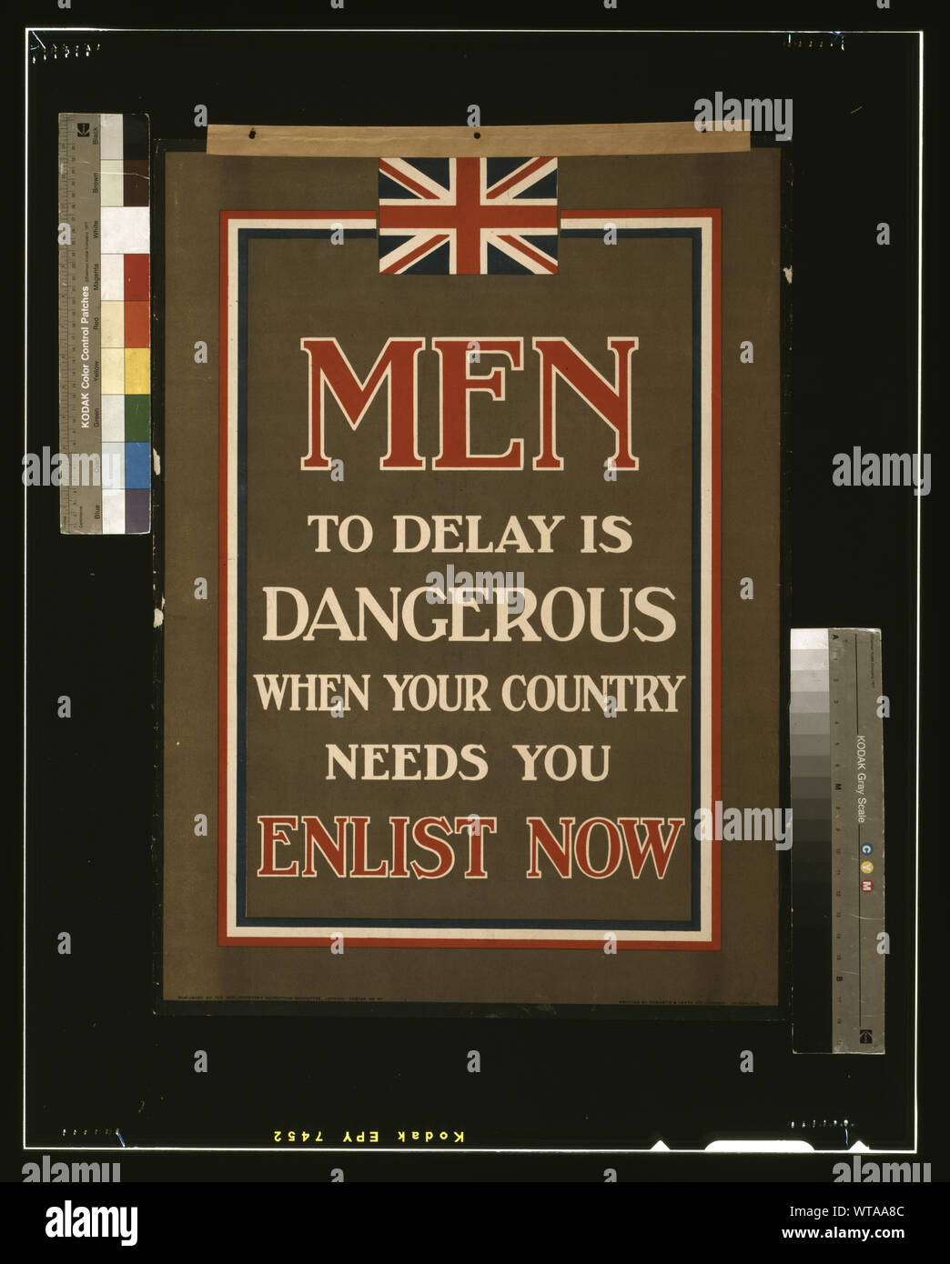 Männer, zu verzögern, ist gefährlich, wenn ihr Land braucht sie. Gewinnen jetzt Stockfoto