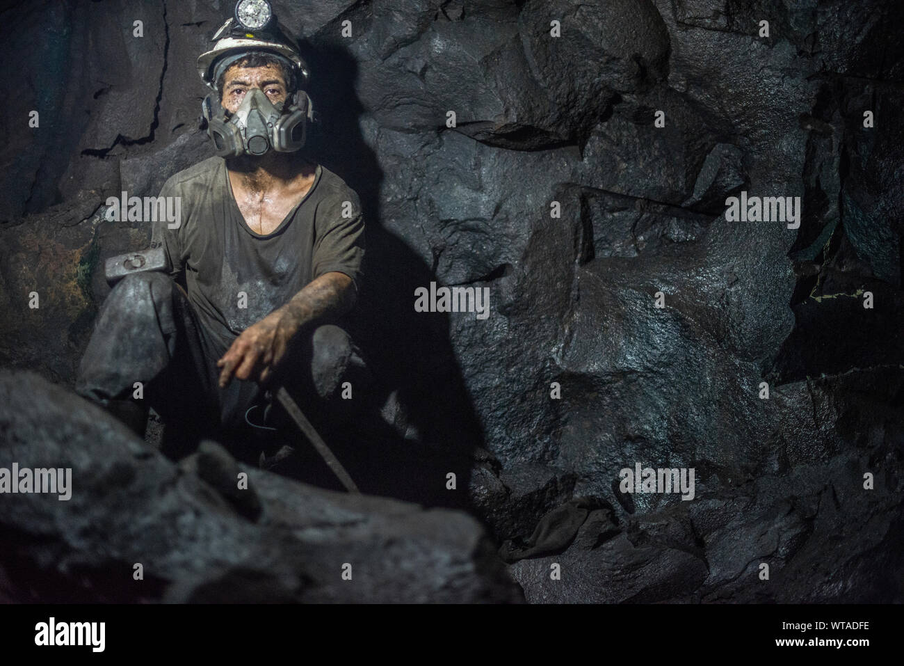 Amethyst Quarz miner Stockfoto