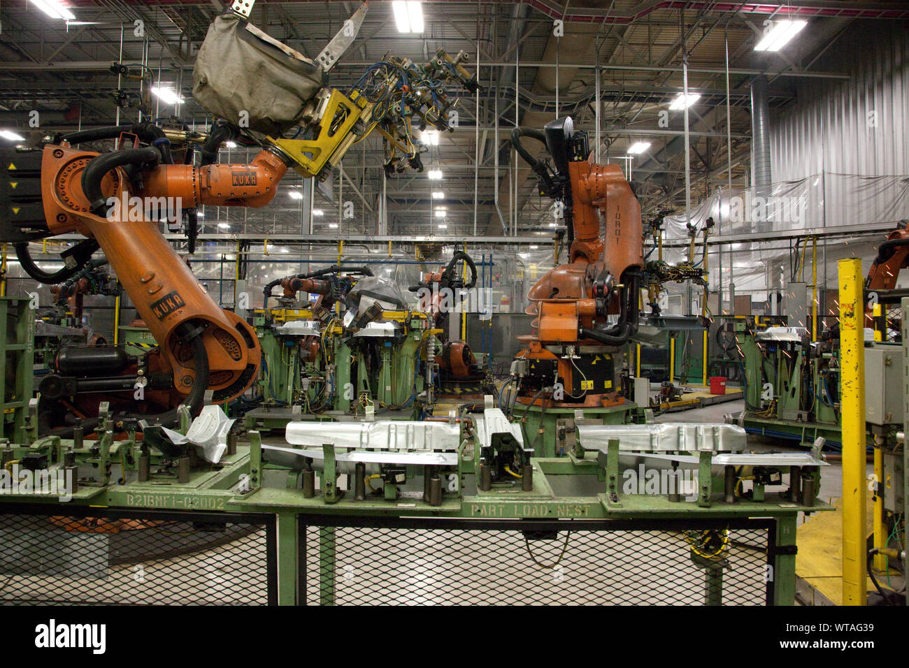 Mercedes-Benz U.S. International Werk in Tuscaloosa County, Alabama entfernt Stockfoto
