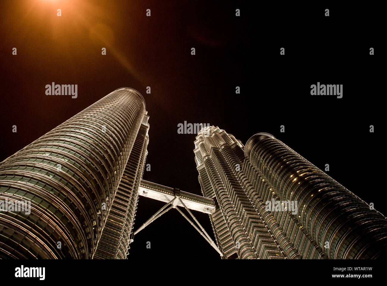 Petronas Tower bei Nacht Stockfoto