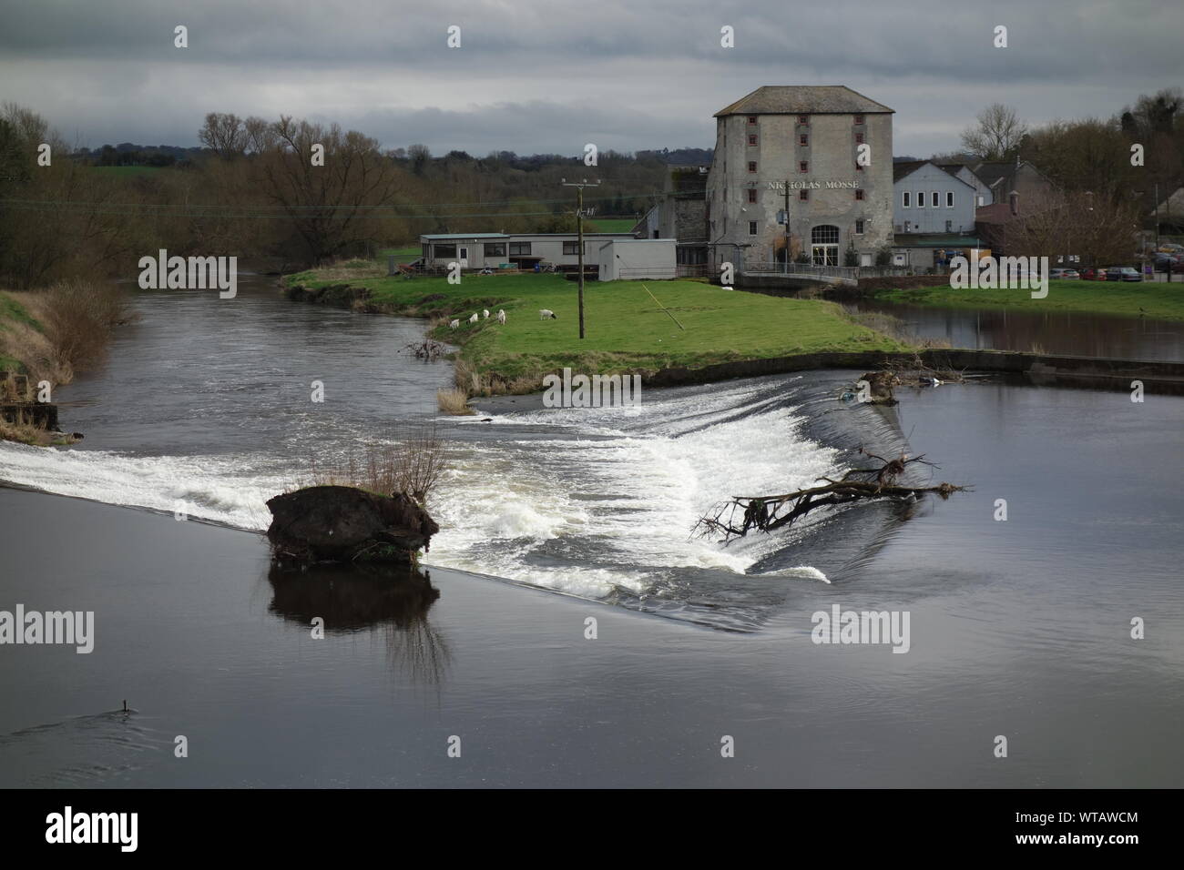 Nicholas Mosse Töpferei in Kilkenny, Irland - Ansicht von oben Bennett's Bridge * Nicholas Mosse Töpferei Stockfoto