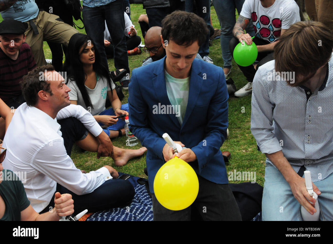 Protest gegen die Kriminalisierung von legalen Highs. Stockfoto