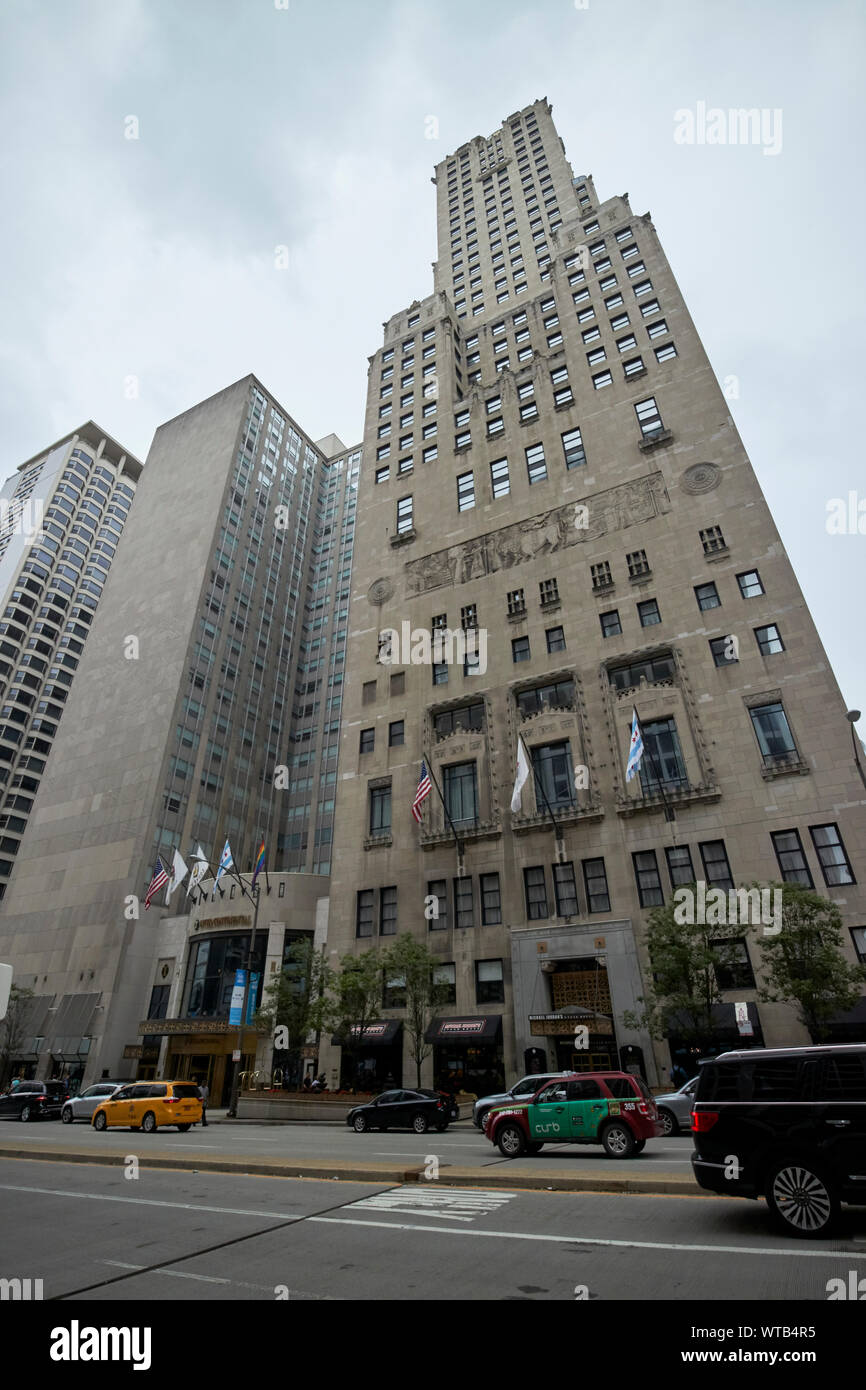 Die inter-continental hotel Magnificent Mile Chicago Illinois USA Stockfoto