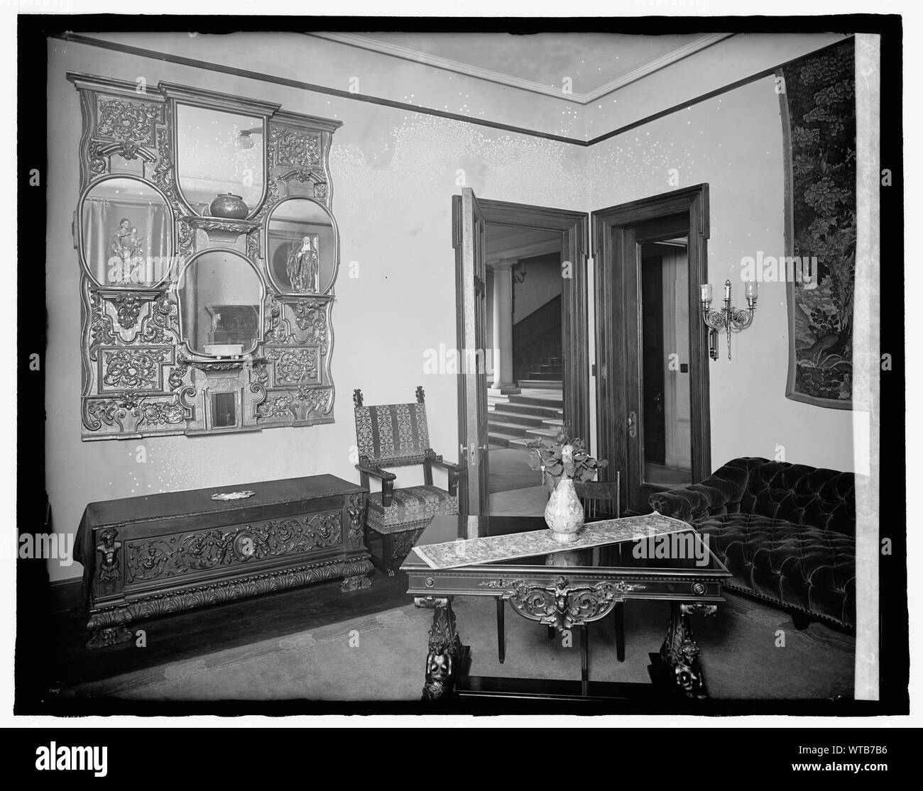 Mexikanische Botschaft, [Washington, DC], Wohnzimmer Stockfoto