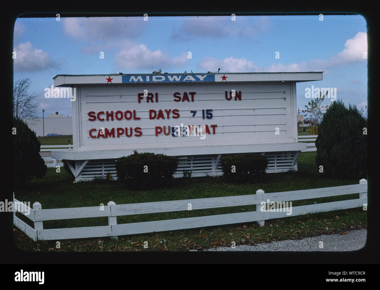 Midway Drive-In, North Kingsville, Ohio Stockfoto
