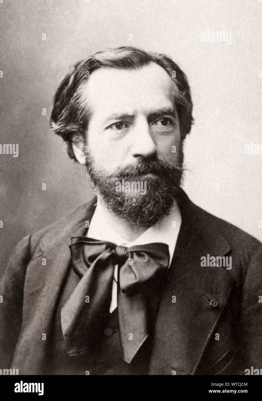 Frédéric Auguste Bartholdi (1834 - 1904) war ein französischer Bildhauer, ist am besten für die Gestaltung von Freiheit erleuchten die Welt, die gemeinhin als die S bekannt Stockfoto