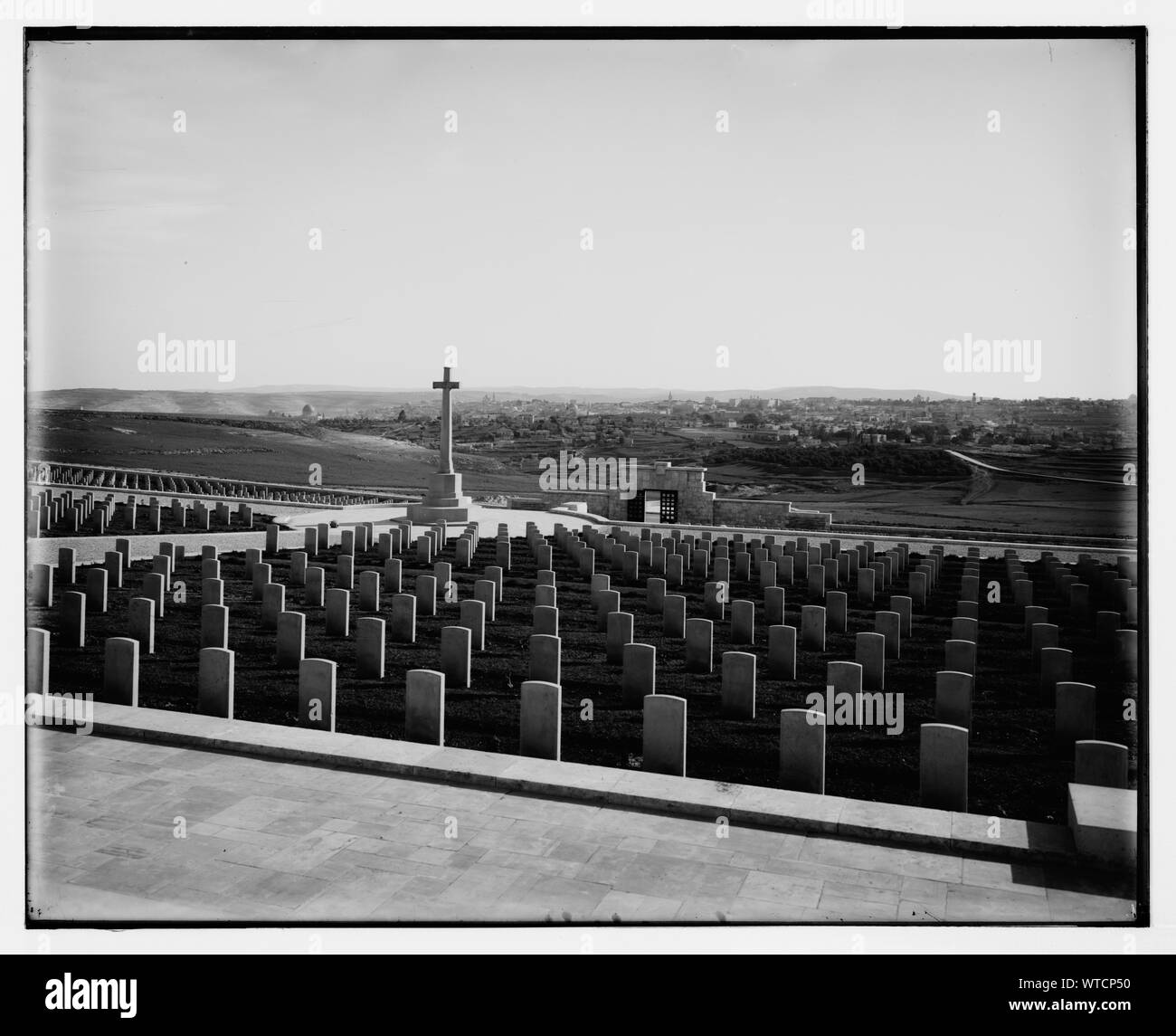 Soldatenfriedhof am Mt. Scopus, Jerusalem, 1. Stockfoto