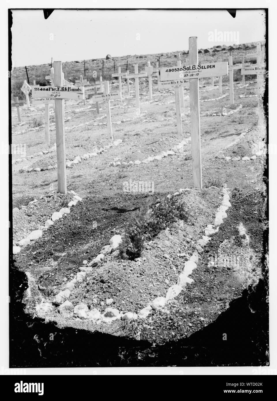 Soldatenfriedhof, Jerusalem. Stockfoto