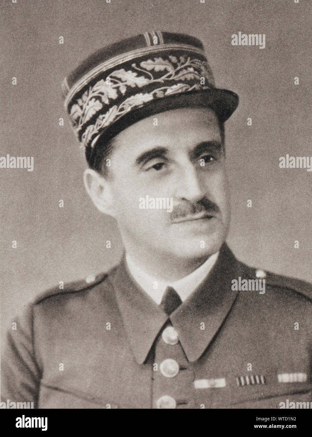 Allgemeine Blanchard, Kommandant der 1. französischen Armee. Stockfoto