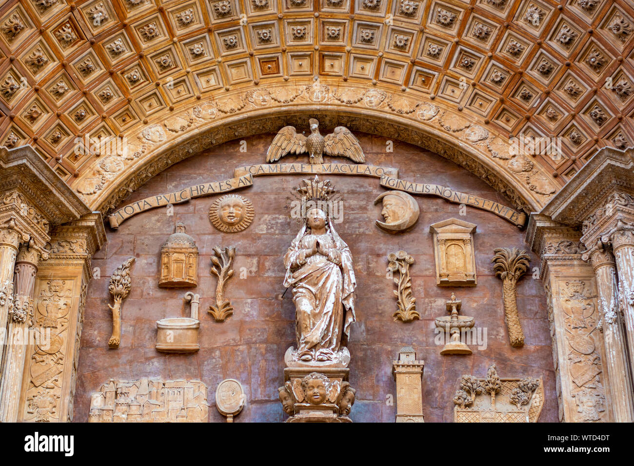 Catedral-Bas ílica de Santa María de Mallorca (Kathedrale von Palma, Palma de Mallorca) Stockfoto