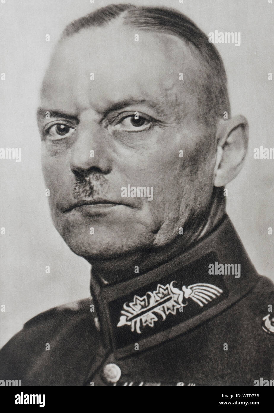 Der marschall Gerd von Runstedt. Befehlshaber der deutschen Truppen an der Westfront. Stockfoto