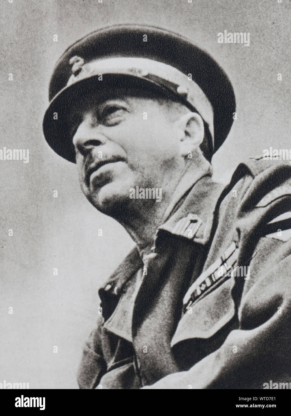 General Henry Duncan "Harry" Crerar (1888 - 1965) war ein Offizier der Kanadischen Armee, der 'führenden Field Commander" in der Stockfoto
