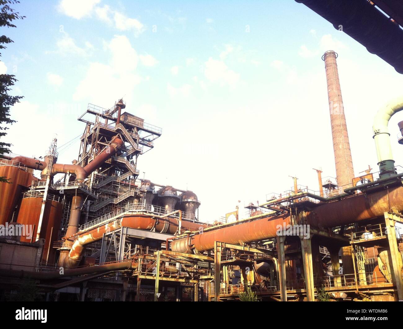Tagsüber Bild eines industriellen Standort Stockfoto