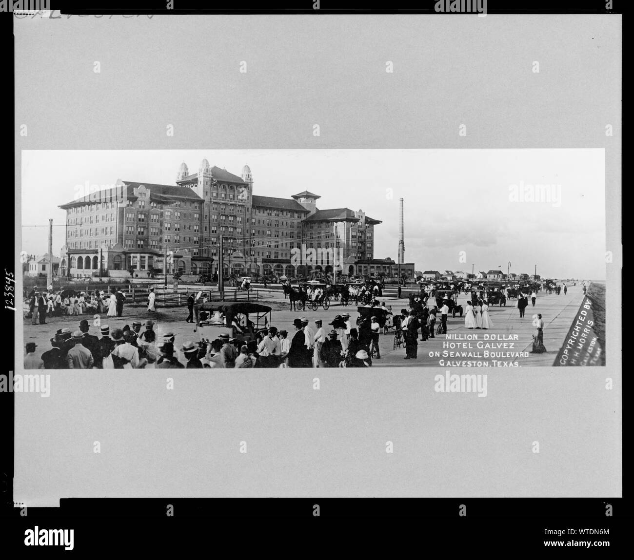 Million Dollar Hotel Galvez auf Seawall Boulevard, Galveston, Texas Stockfoto