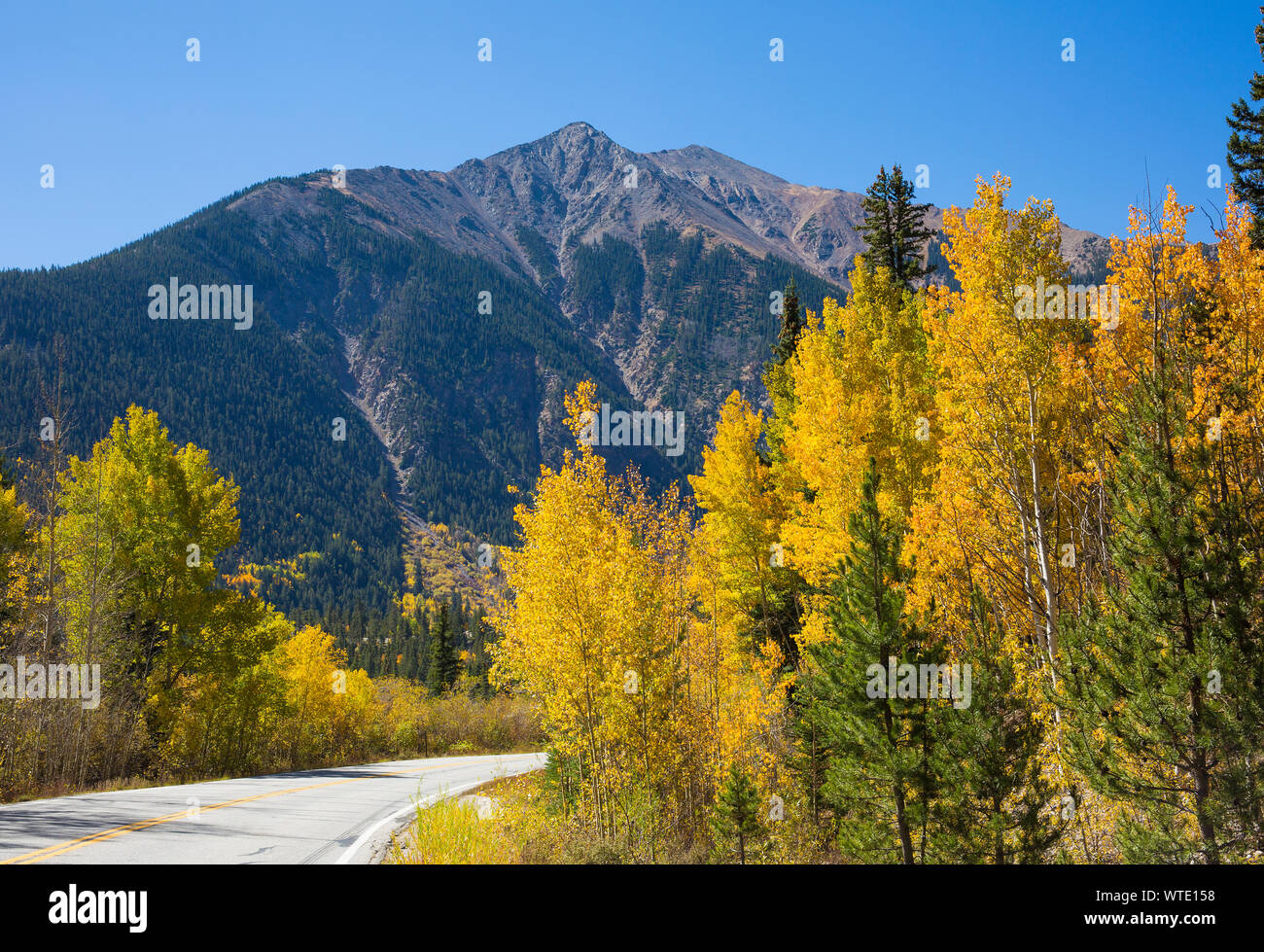 La Plata Peak, Rocky Mountains in Colorado, Independence Pass Bereich Stockfoto