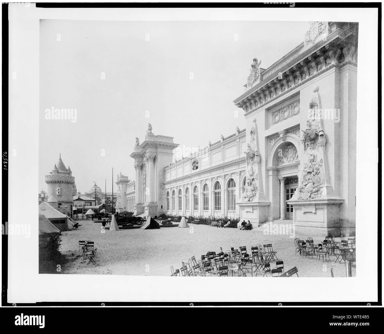 Ministerium für Krieg Ausstellungsgebäude, Paris Exposition, 1889 Stockfoto