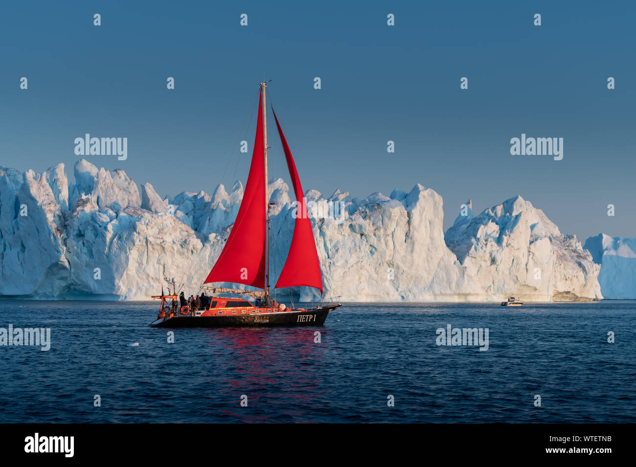 Schöne Landschaft in Grönland Stockfoto