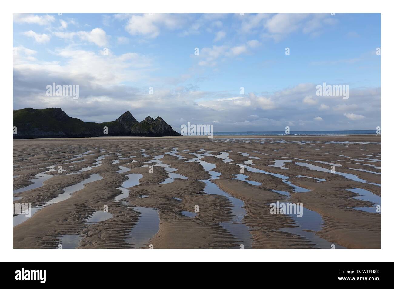 3 Cliffs Bay Stockfoto