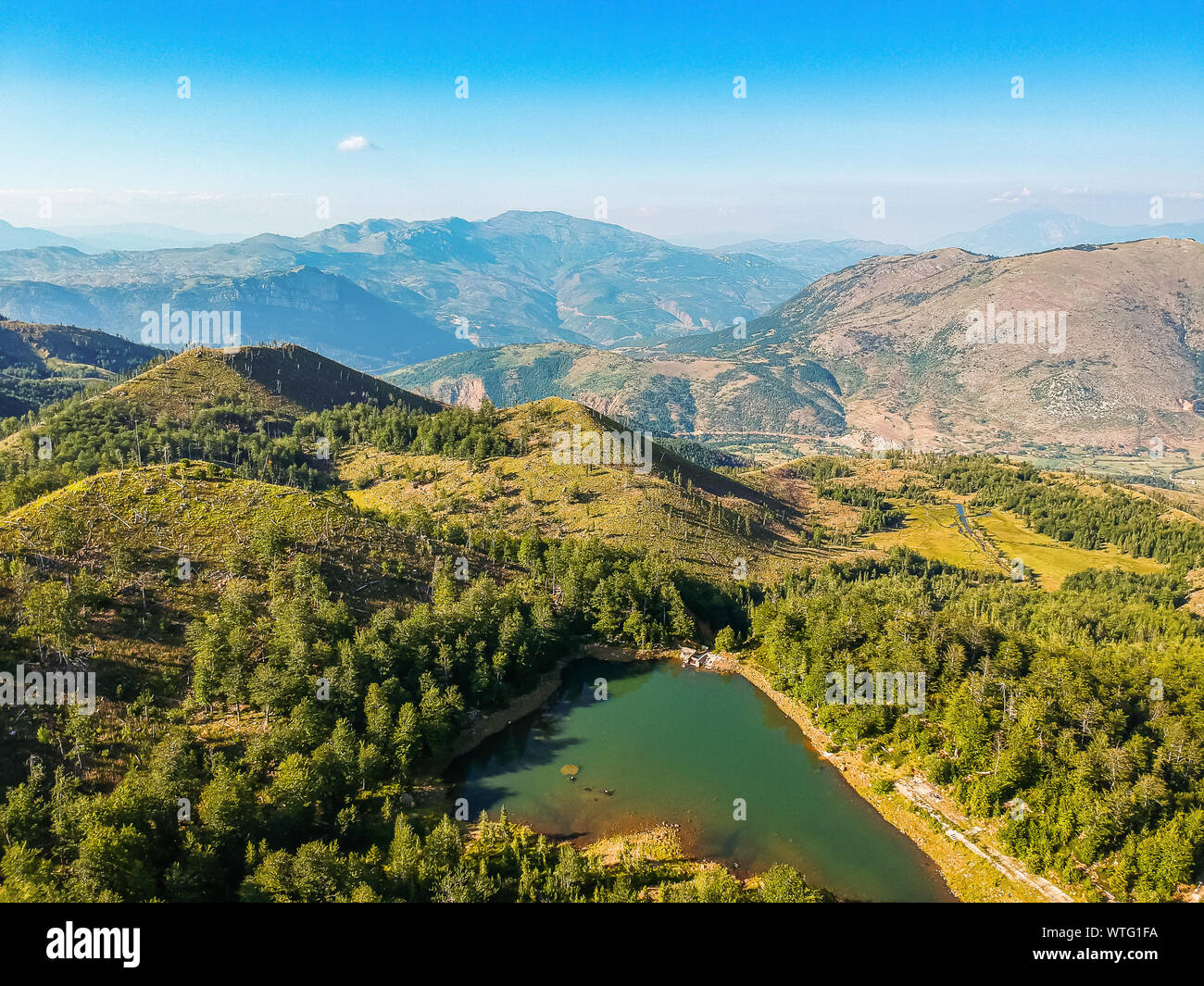 See Madh in Nationalpark Lure in Albanien Stockfoto