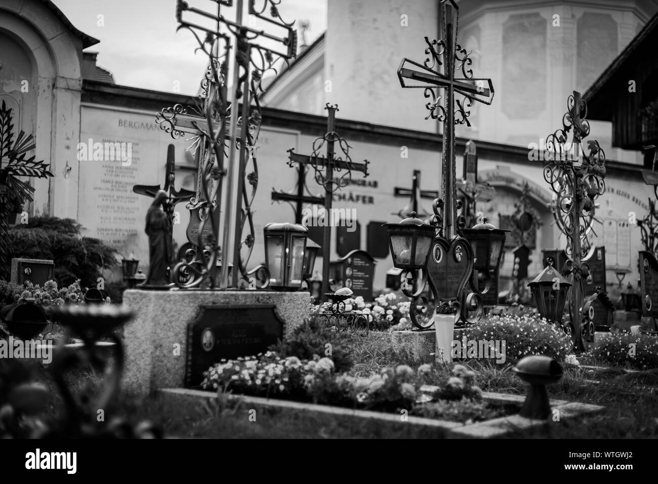 Innichen Cimitery in der Kirche Stockfoto