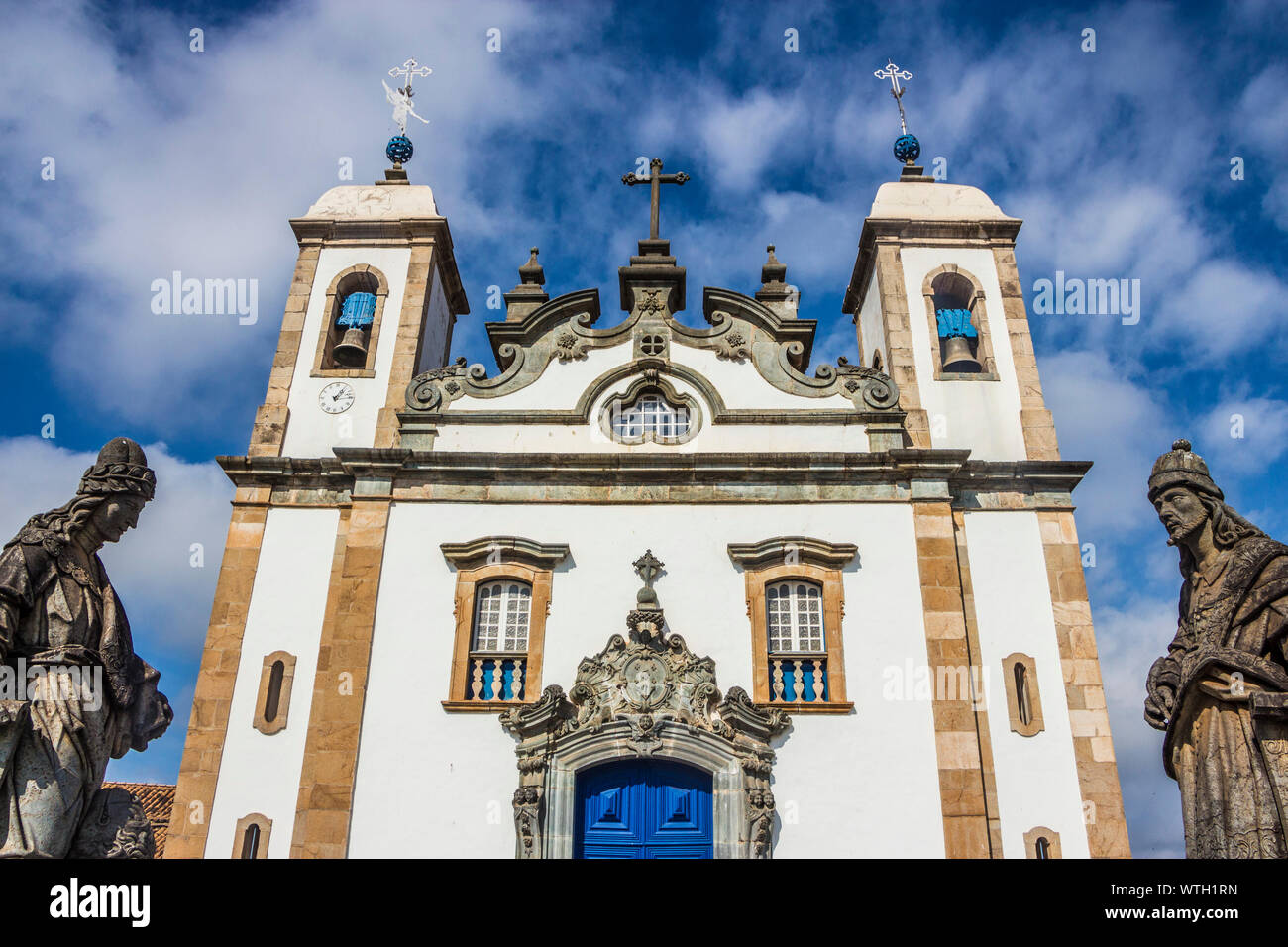 Wallfahrtskirche Bom Jesus de Matosinhos, Congonhas, Minas Gerais, Brasilien Stockfoto