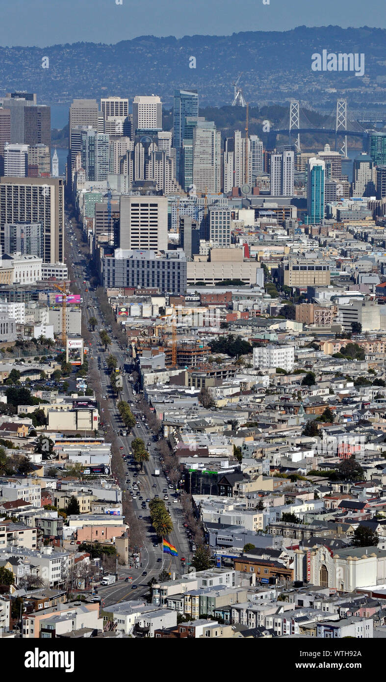 San Francisco Skyline der Stadt in 2013, Kalifornien Stockfoto