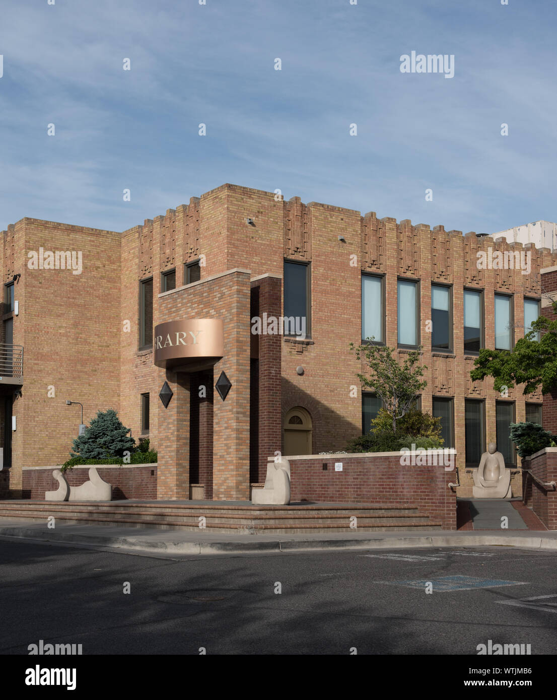 Montrose öffentliche Bibliothek in Montrose, Colorado Stockfoto