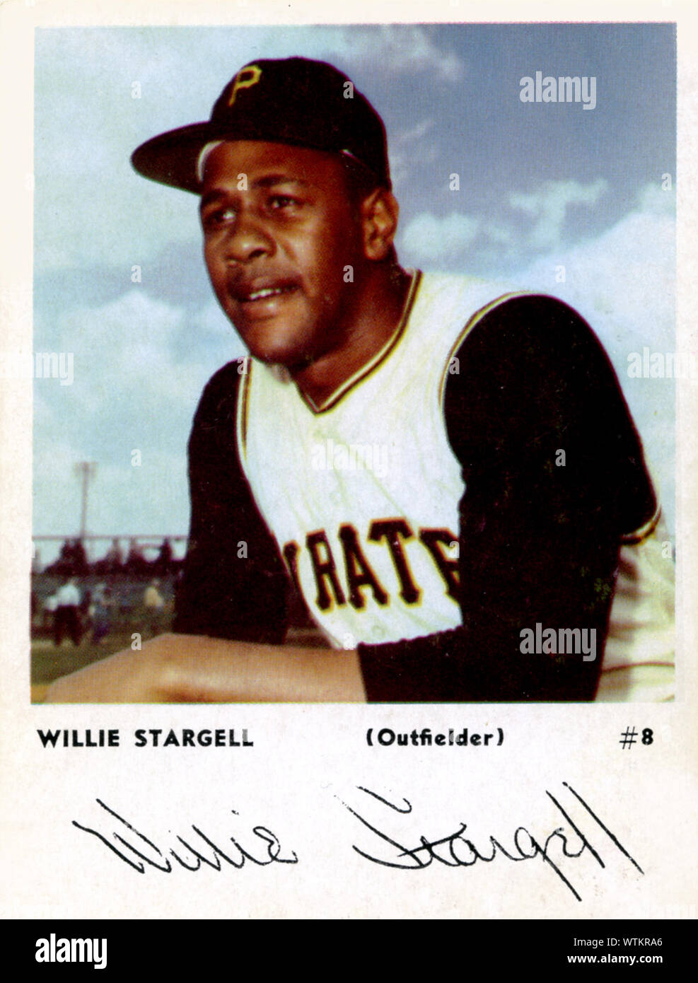 1960 Der era World Baseball card der Hall of Fame Spieler Willie Stargell mit den Pittsburgh Pirates. Stockfoto