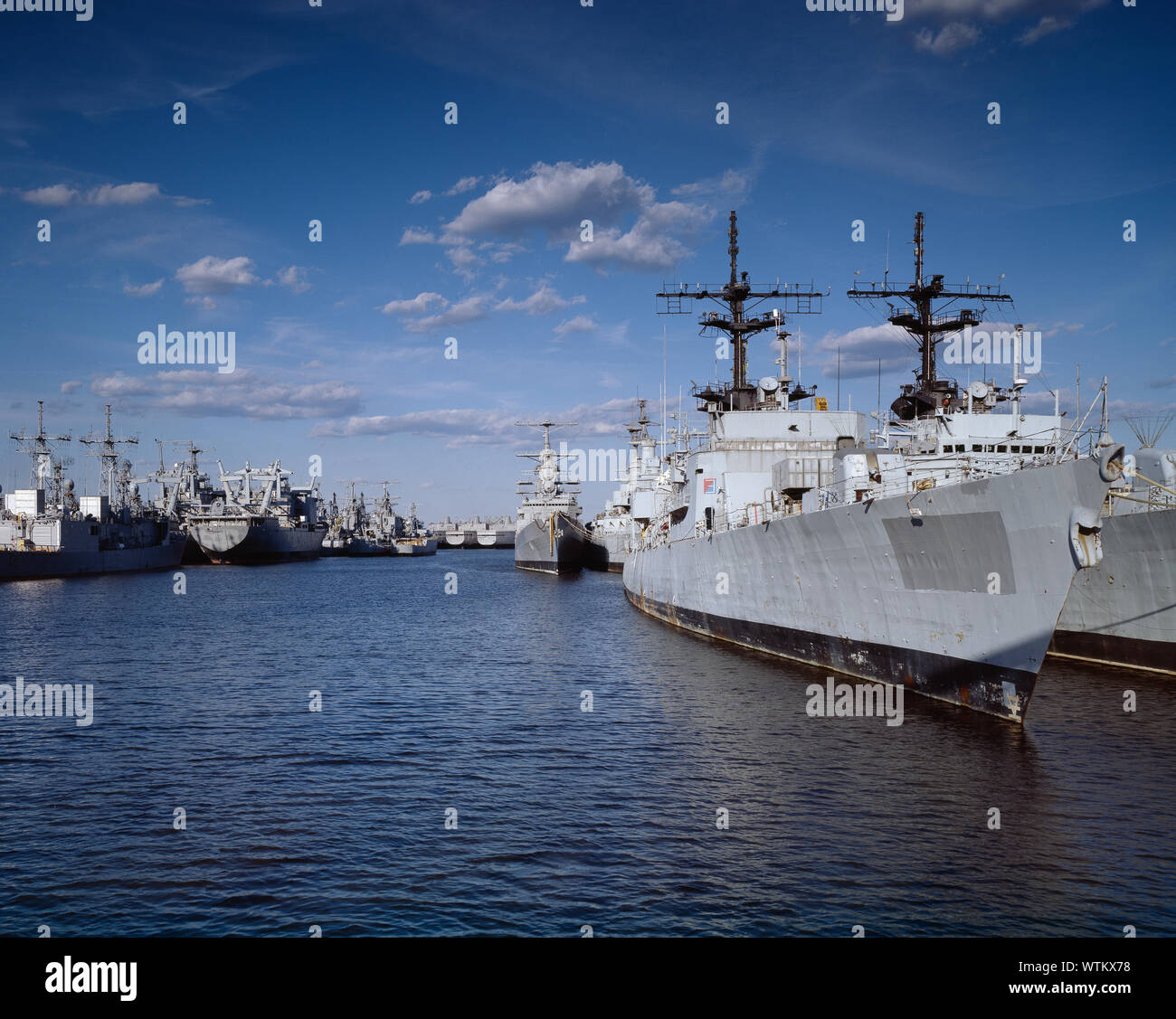 Eingemottet Schiff der Marine Flotte, Philadelphia, Pennsylvania Stockfoto
