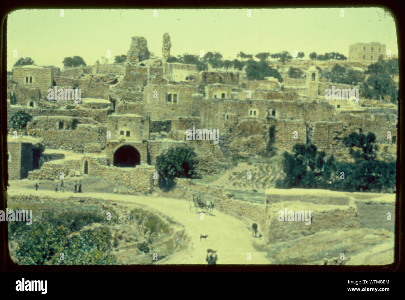Ölberg, Bethany, etc. Bethanien aus dem Schlitten Straße Stockfoto