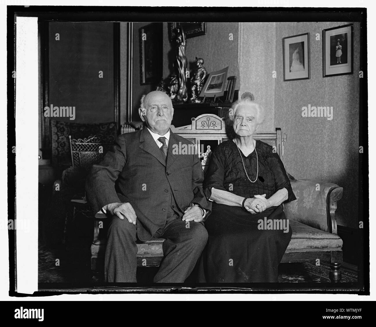 Herr & Frau Aaron H. Frear (65th Hochzeit ein.), 9/17/24. Stockfoto