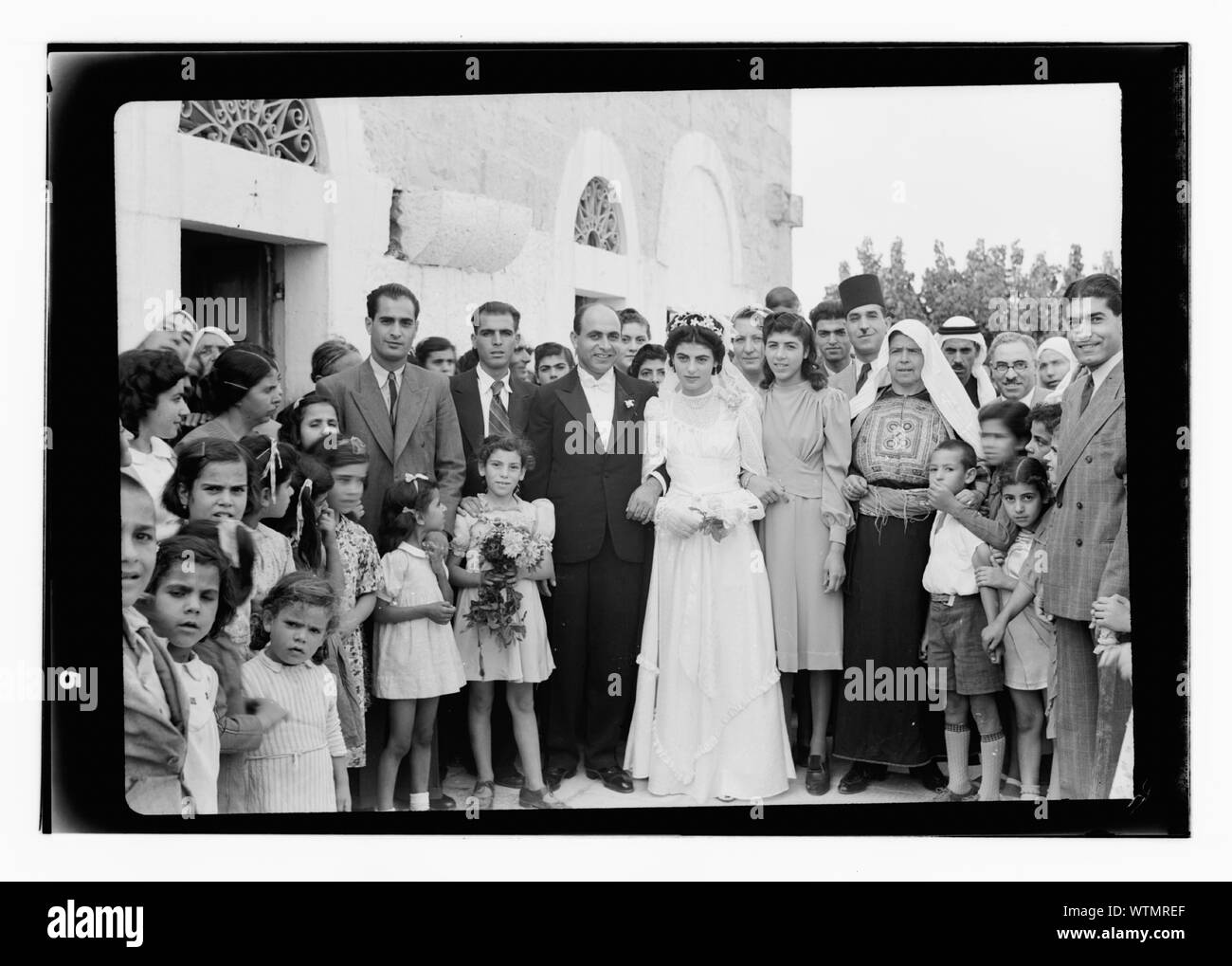 Herr Atallah's Hochzeit bei Beit Jala Stockfoto