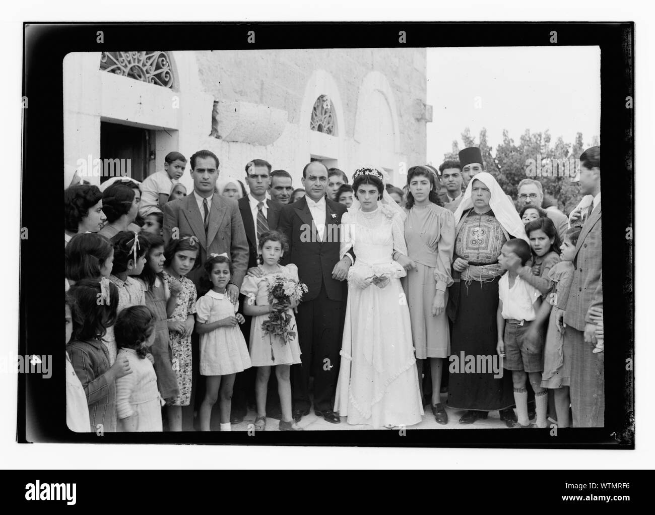 Herr Atallah's Hochzeit bei Beit Jala Stockfoto