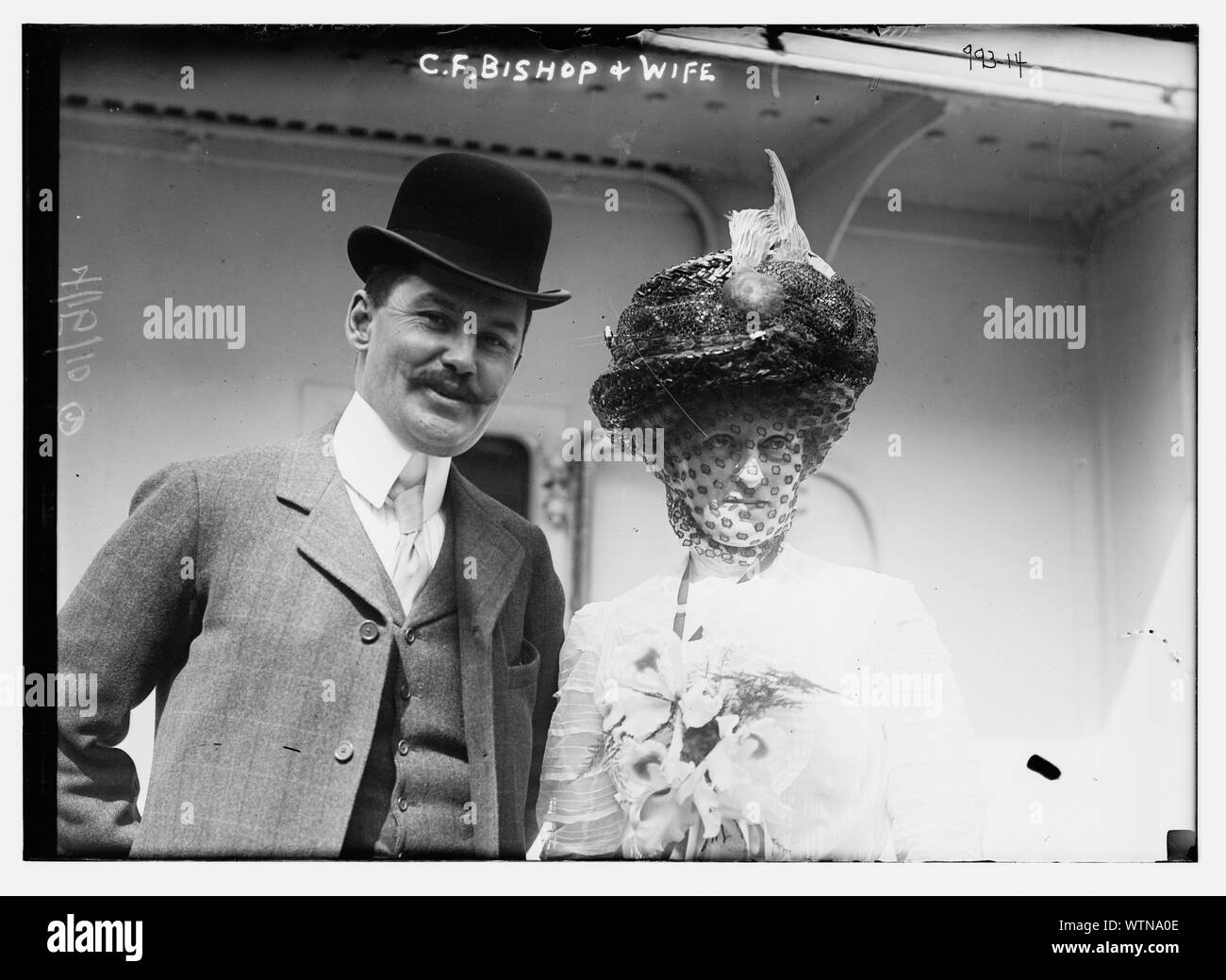 Herr und Frau C.F. Bischof Stockfoto