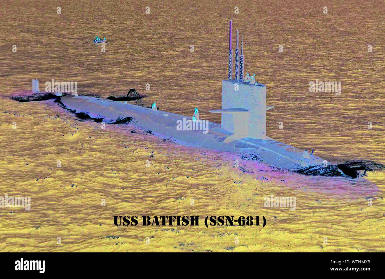 USS FLEDERMAUSFISCHE (SSN-681) Stockfoto