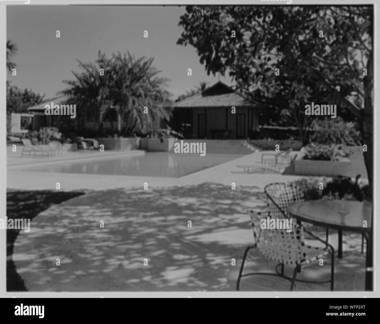 Frau Byron S. Ramsing, Residence bei 232 Emerald Ln., Palm Beach, Florida. Stockfoto