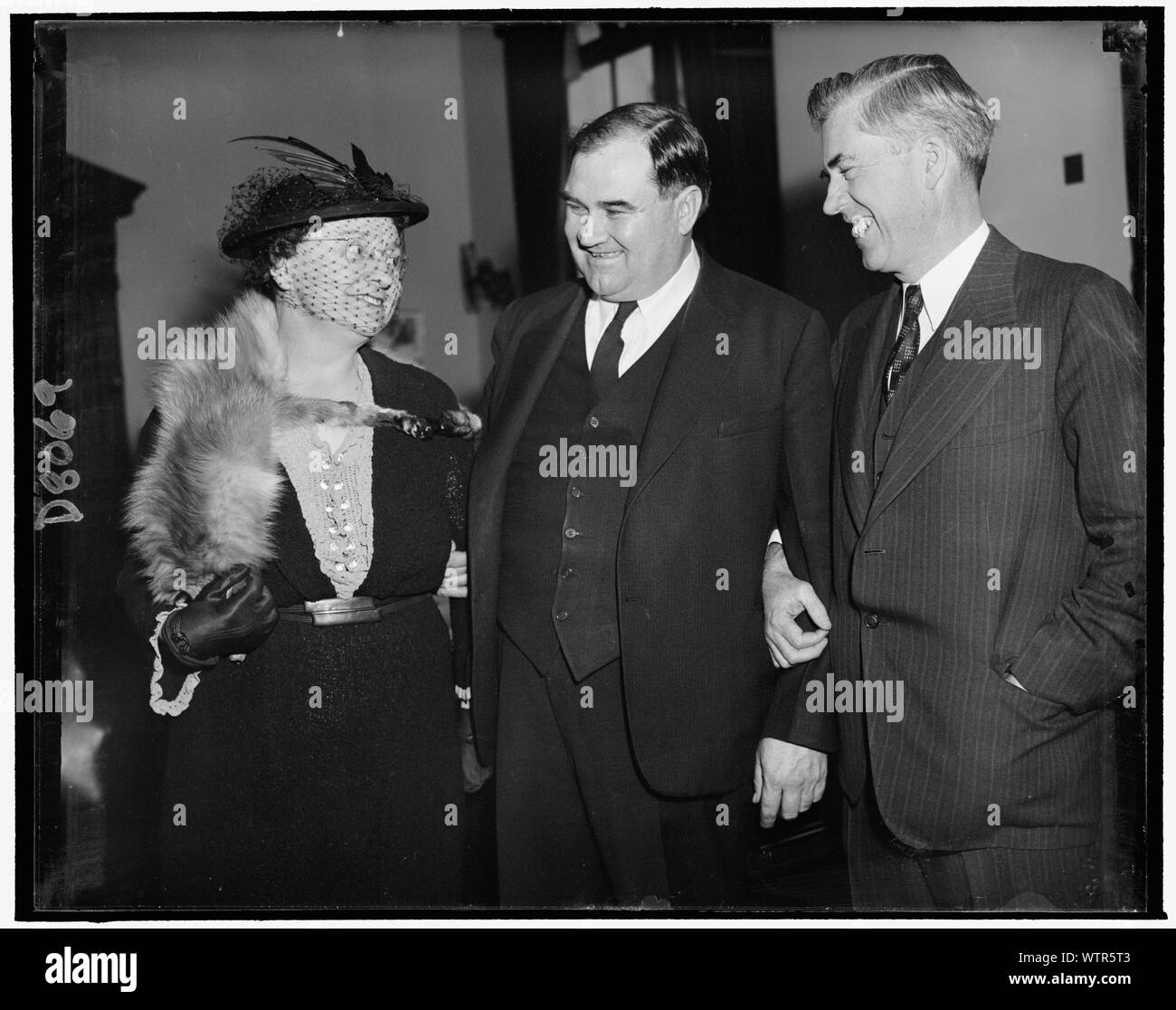 Frau Grover B. Hill, Herr Hill, Herr Henry Wallace Stockfoto