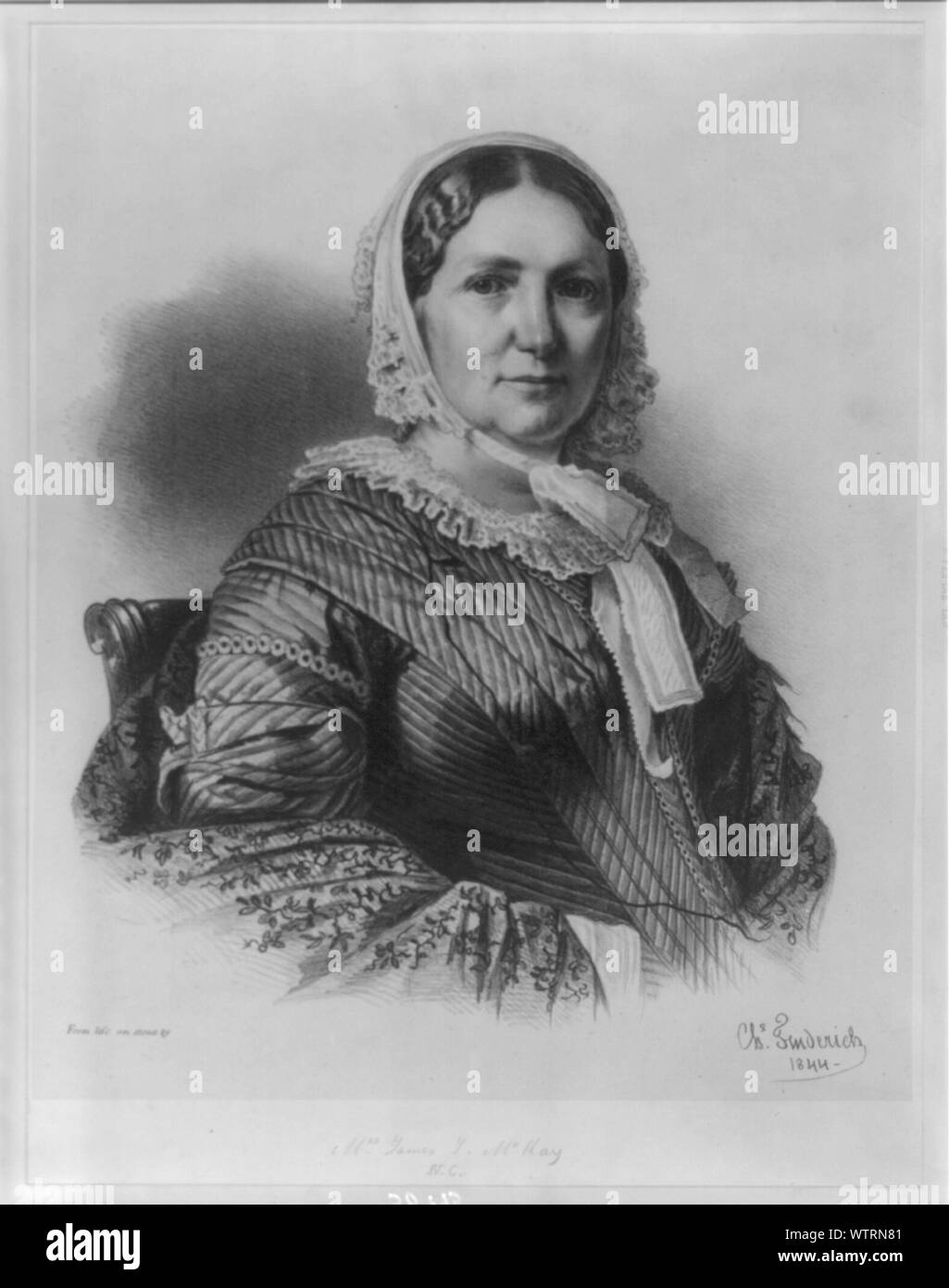 Frau James J. McKay, NC Stockfoto