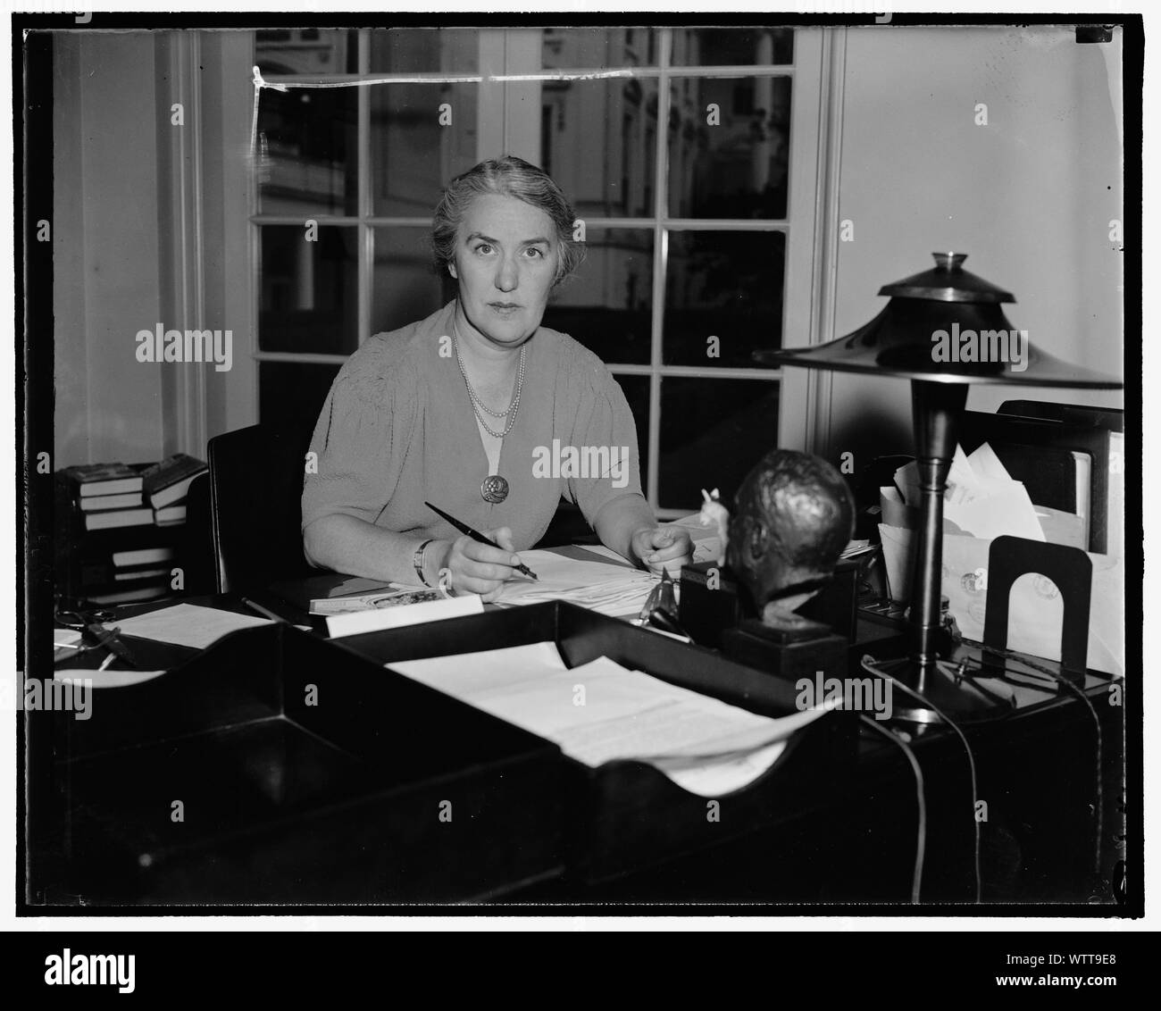 Frau Marguerite Lehand, persönlicher Sekretär von Präsident Roosevelt Stockfoto